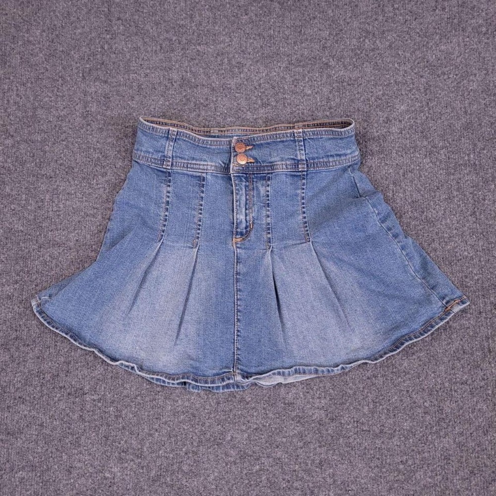 Abercrombie‎ & Fitch Kids 13/14 blue denim mini skirt